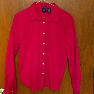 Hot Pink Gap Button Down Shirt - Sz M